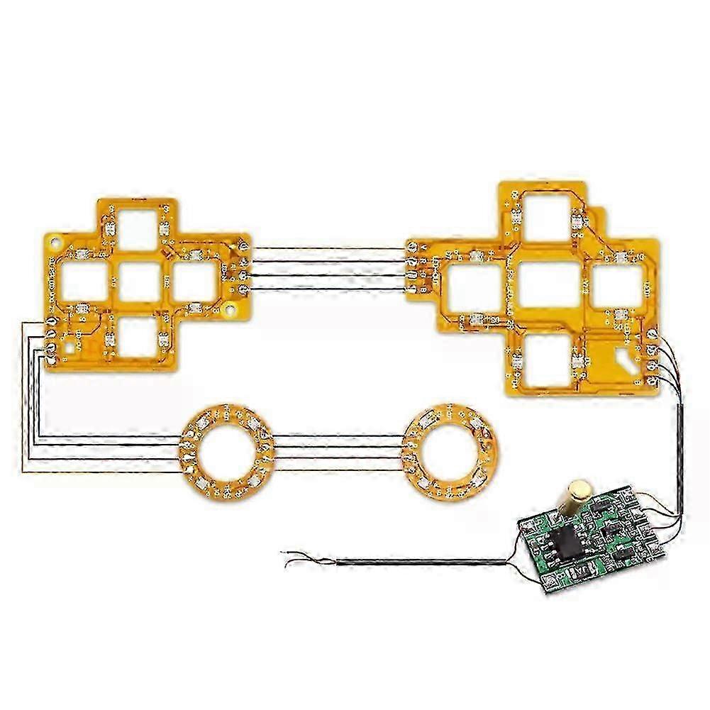 Game Handle Modification Led Board Repair Parts Controller Led Light Board Replacement Accessories Suitable For Ps4 Controller
