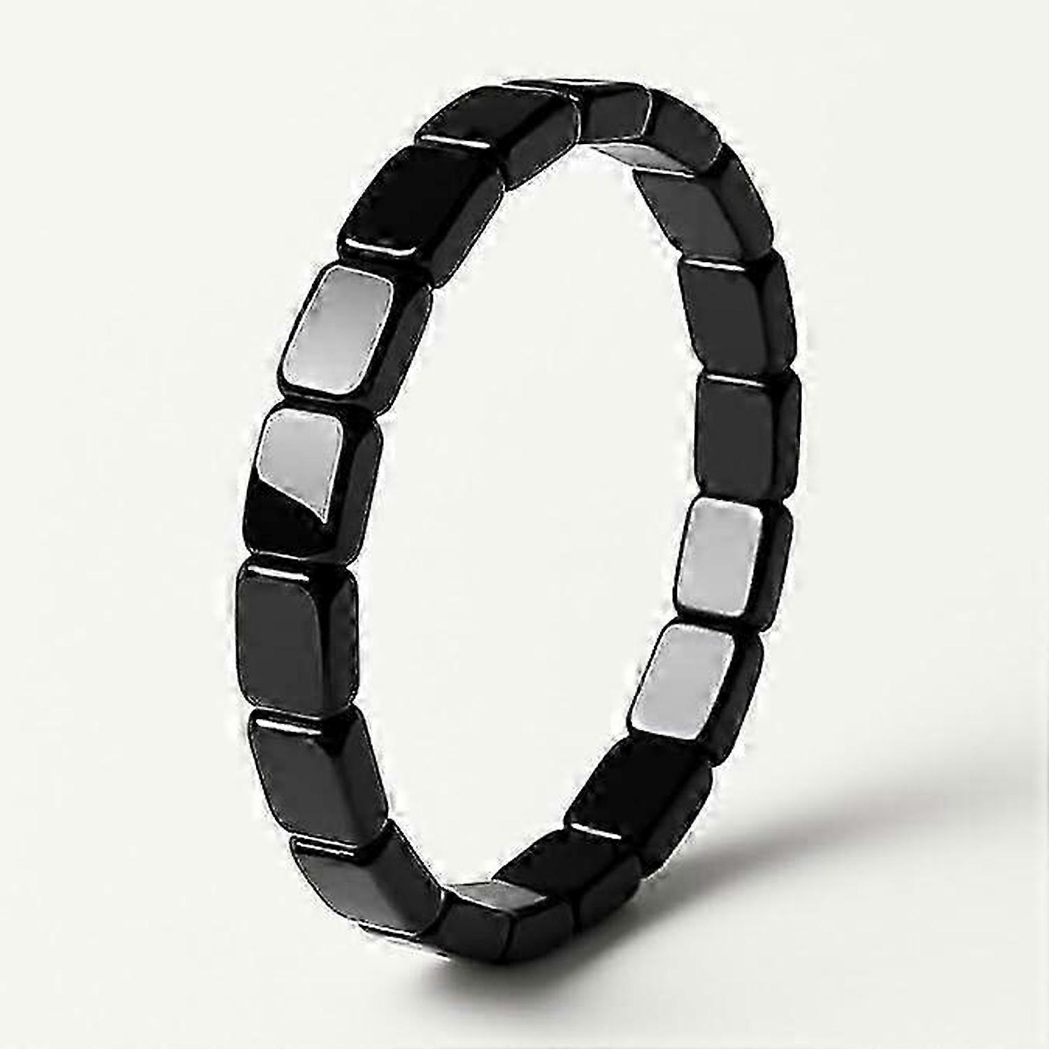 Hemys Hematite Bracelet for Men with Magnetic Therapy Properties