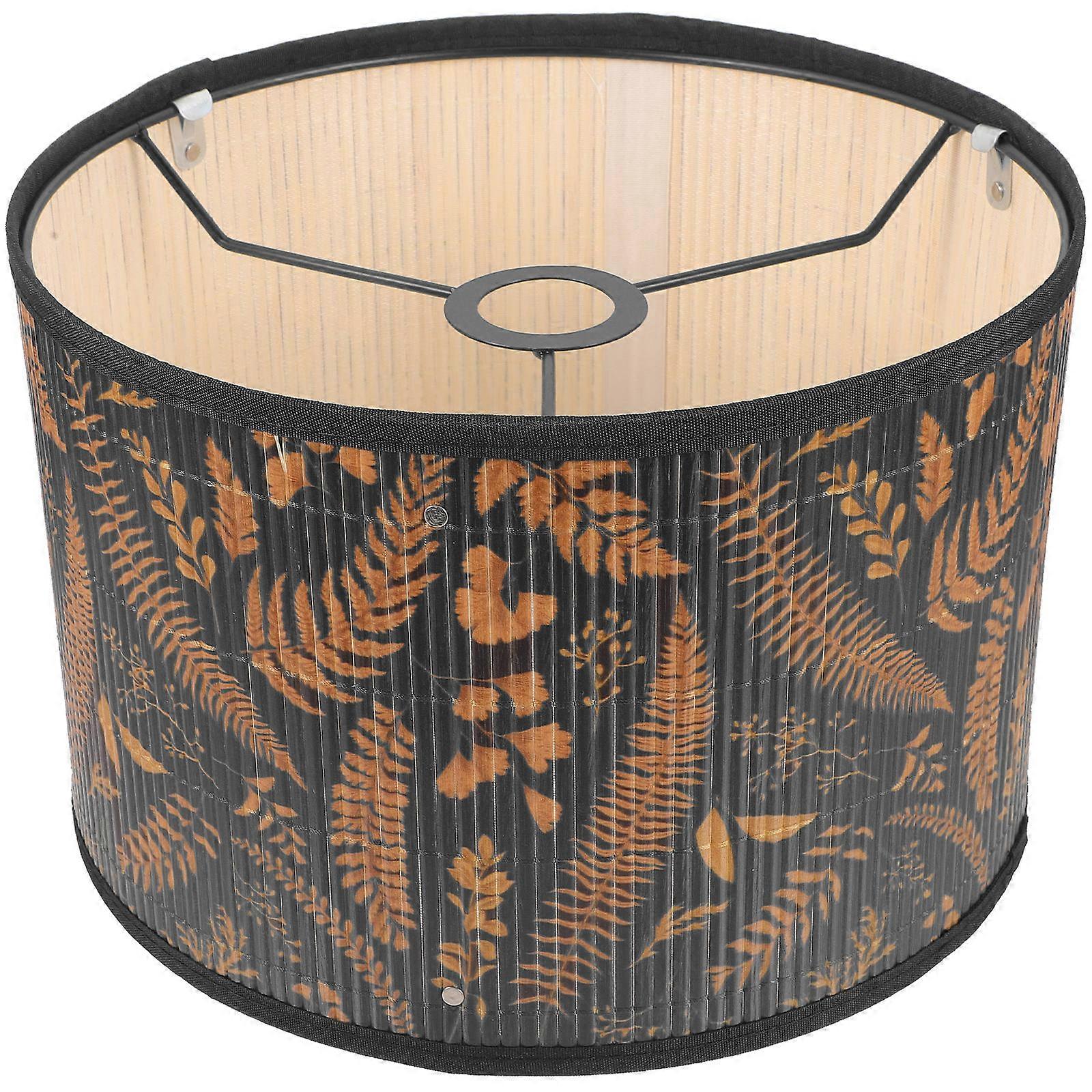 Bamboo Lamp Shade for Table Lamp Light Fixture with Pattern