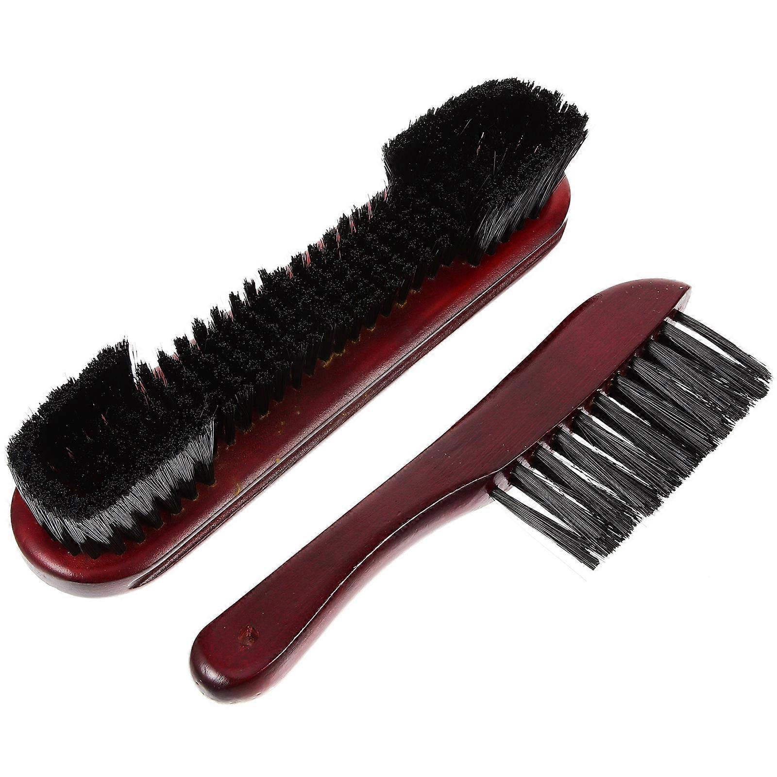 Pool Table Brush Set for Cleaning with Wooden Handle 2Pcs Multipurpose Brushes