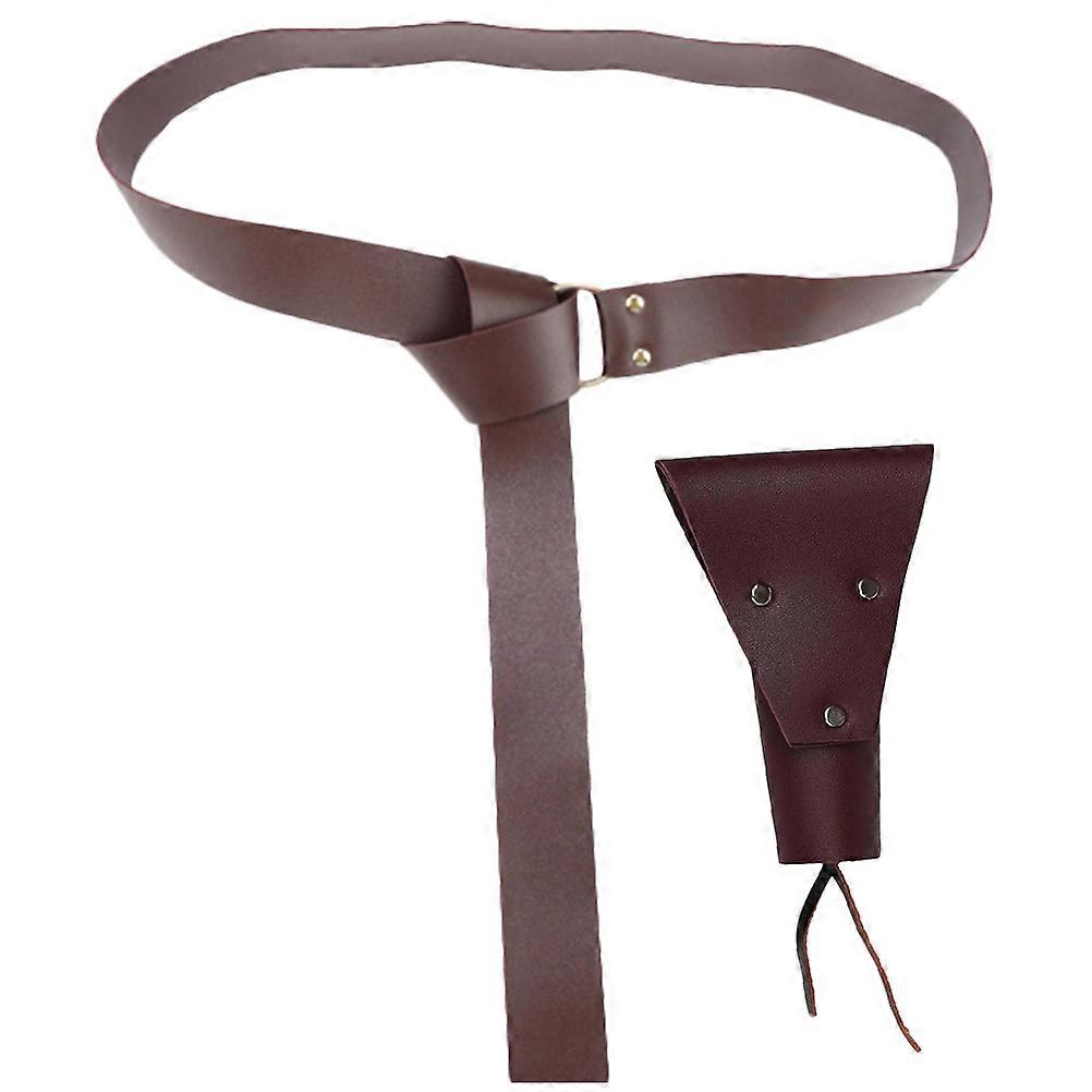 Stage Performance Sword Holder PU Medieval Sword Belt for 1Set Accessory