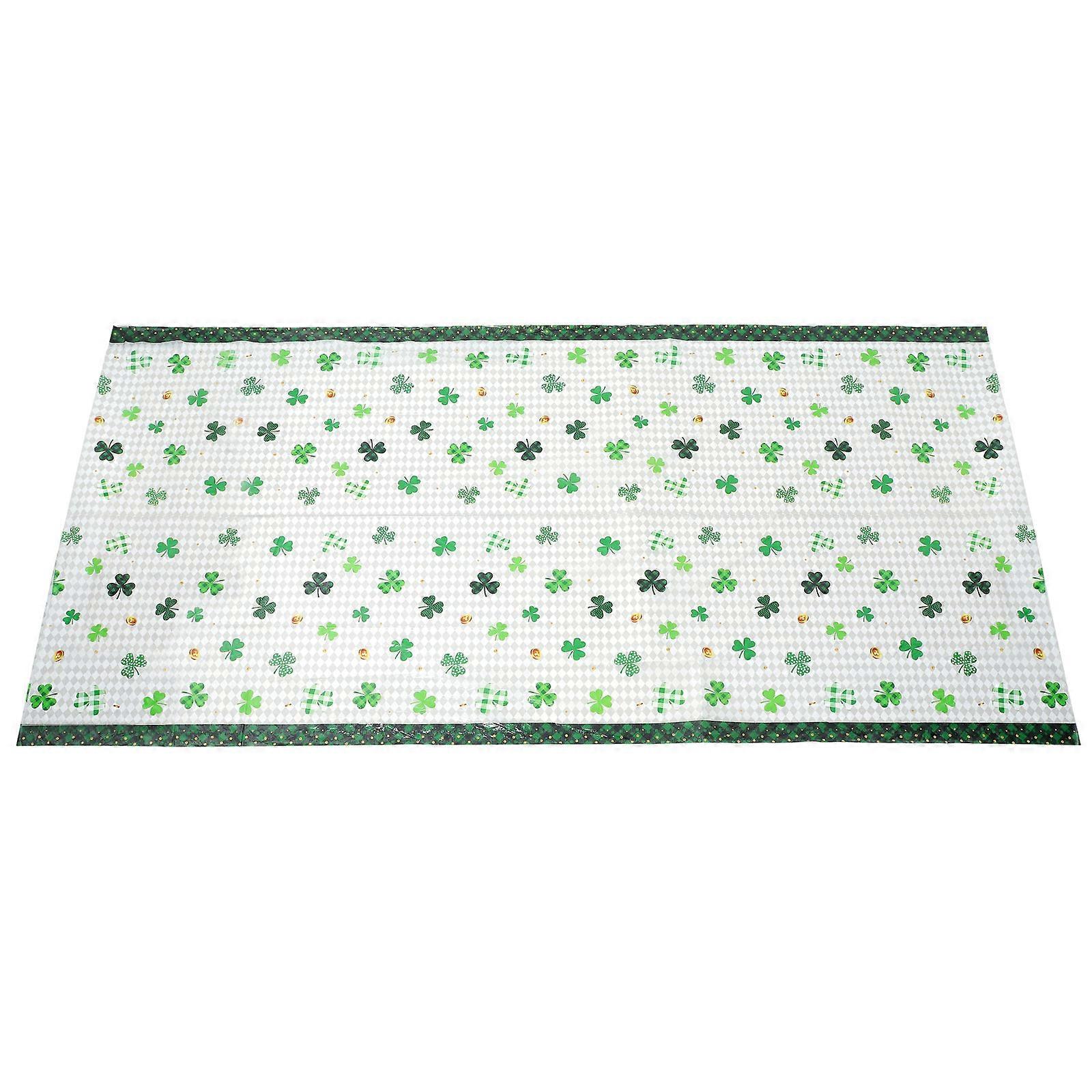 Shamrock Table Cover St Patrick's Day Tablecloth for Home Use