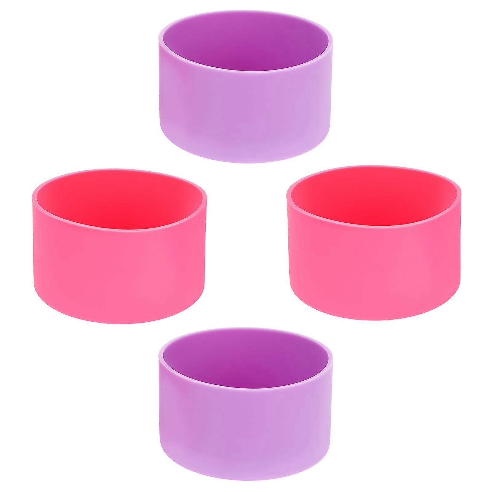 Silicone Bottle Bottom Protective Covers for Household Use 4Pcs Set