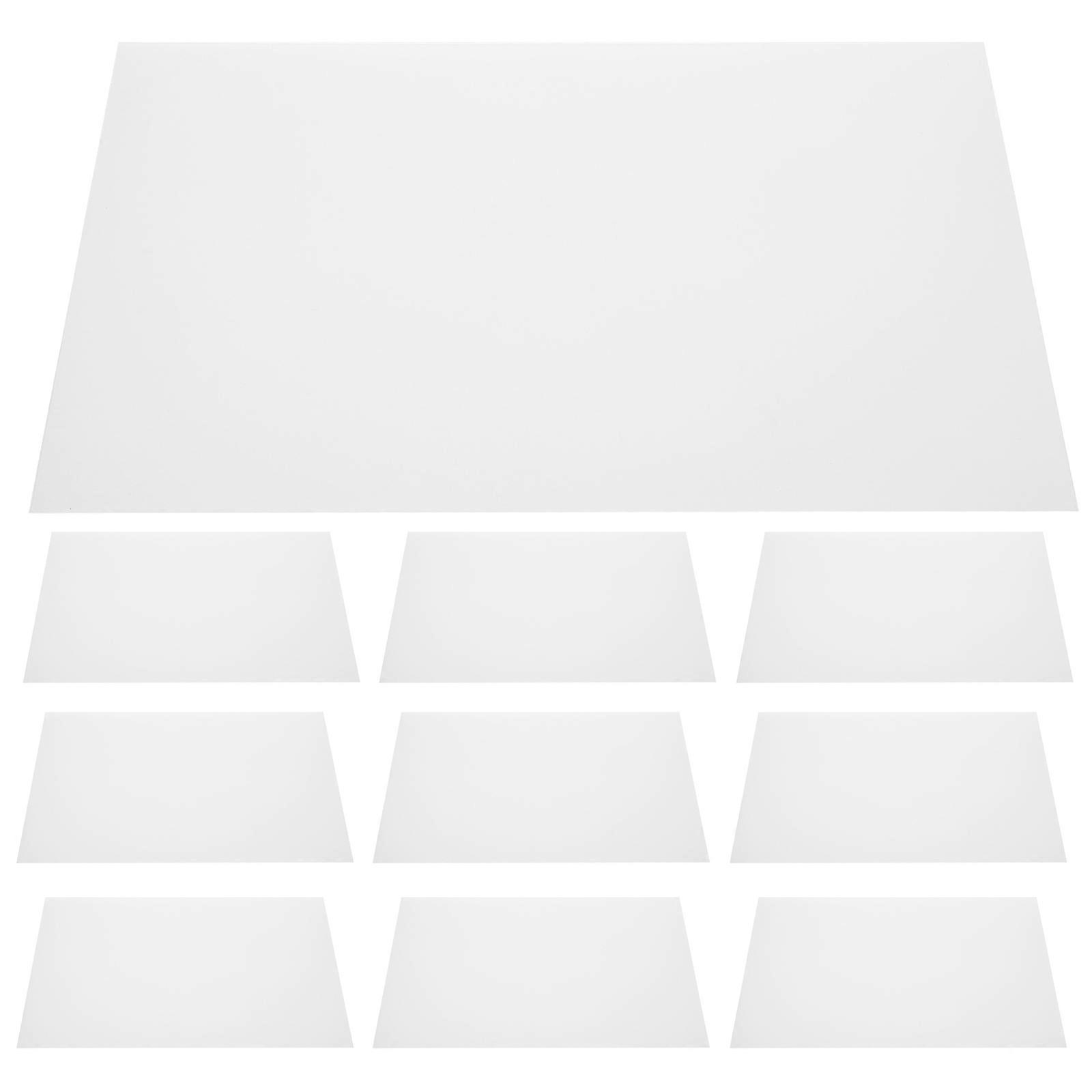 PVC Light Gels Sheets Transparent Hard Sheets for Lighting 10Pcs Set