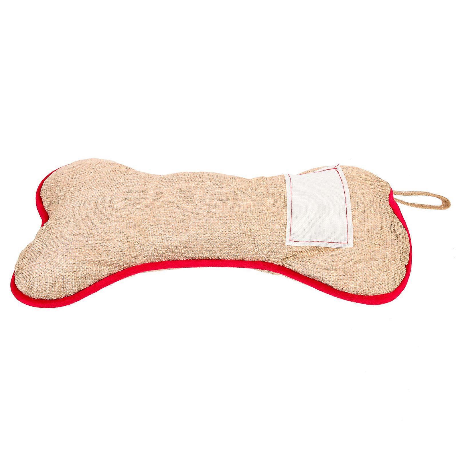 Christmas Gift Bag Bone Shaped for Storage Use Durable Xmas Hanging Decor