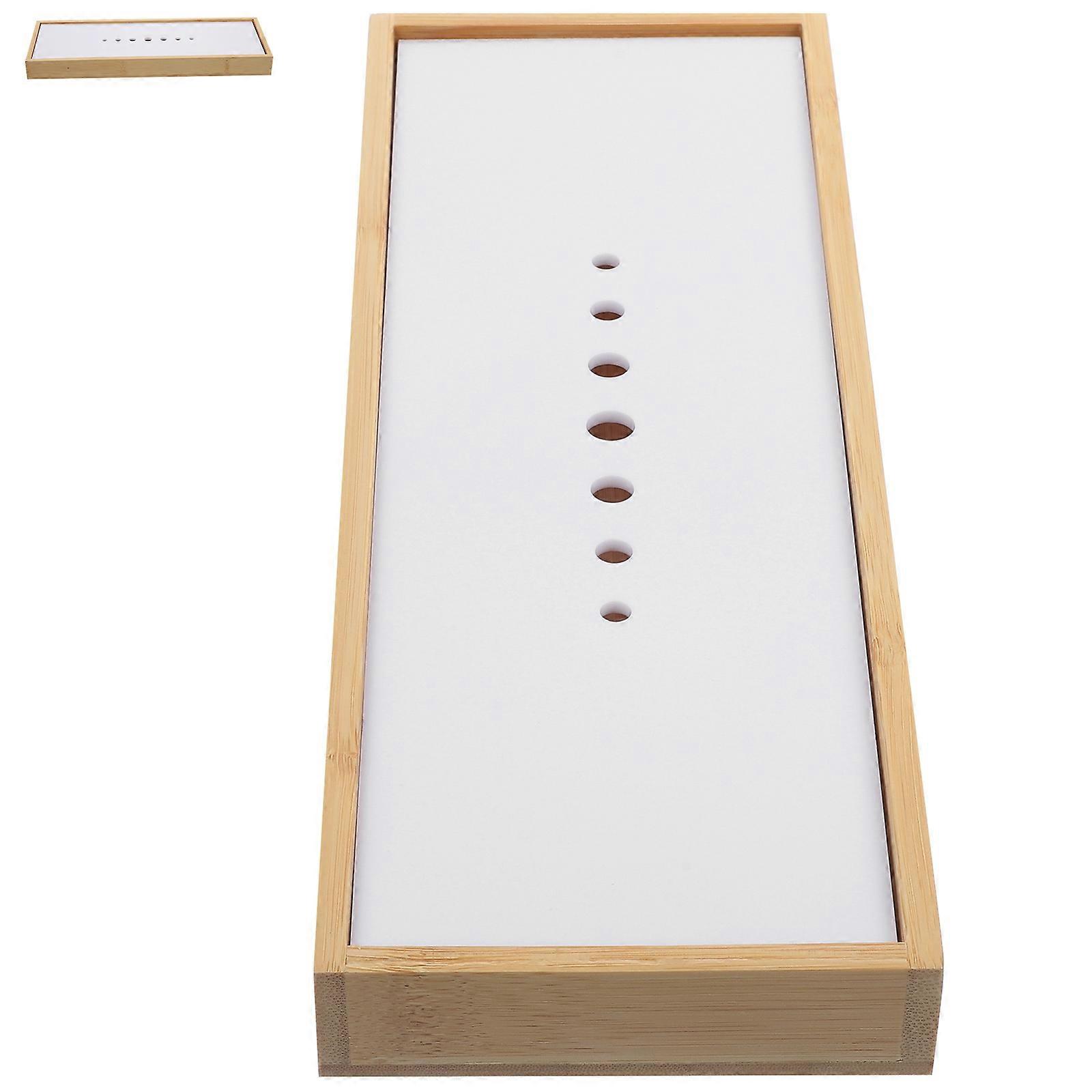 Tea Drain Tray Bamboo Tea Tray for Storage Kitchen Use