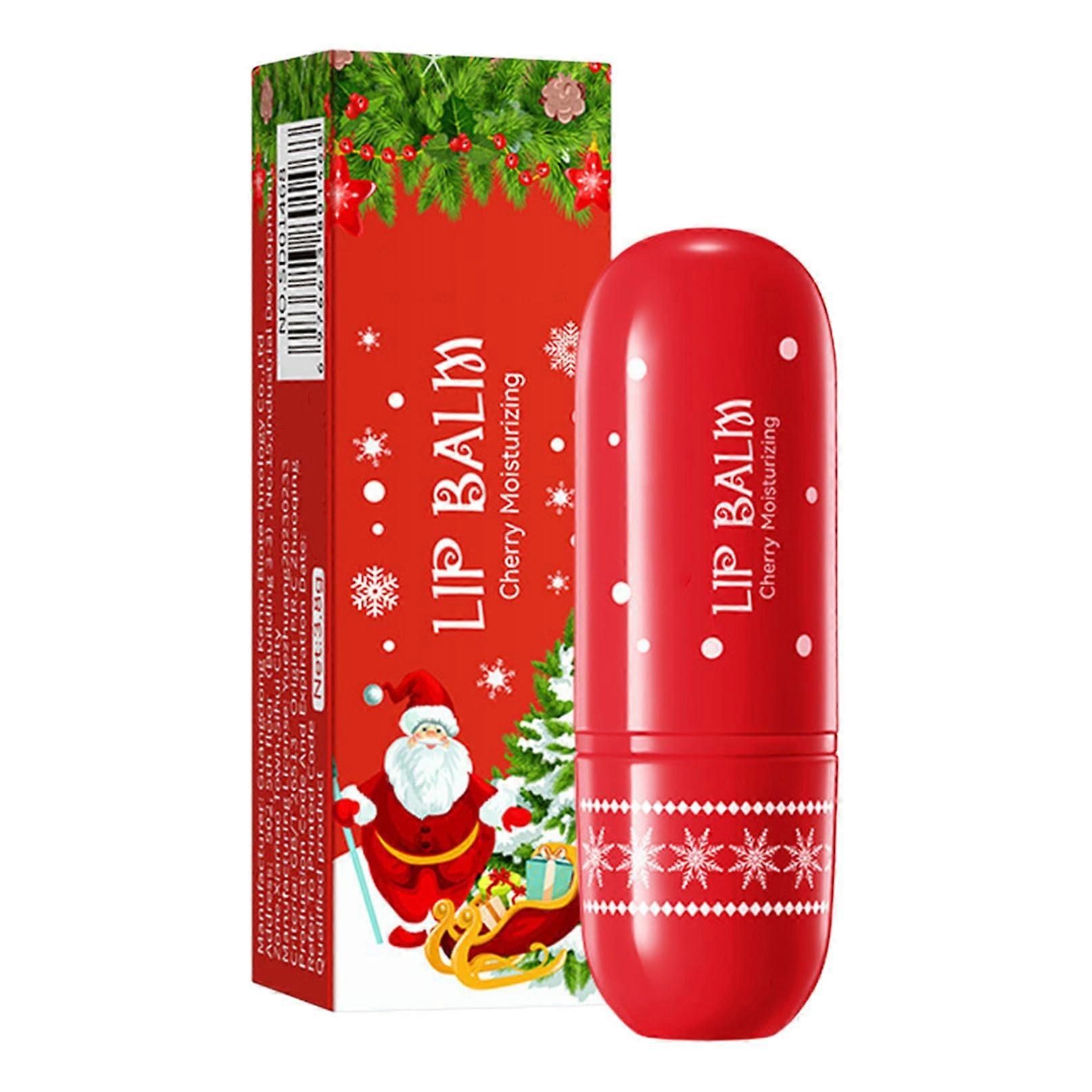 Moisturizing Cherry Lip Balm 3.8g Deep Hydration Festive Christmas Stocking Stuffer