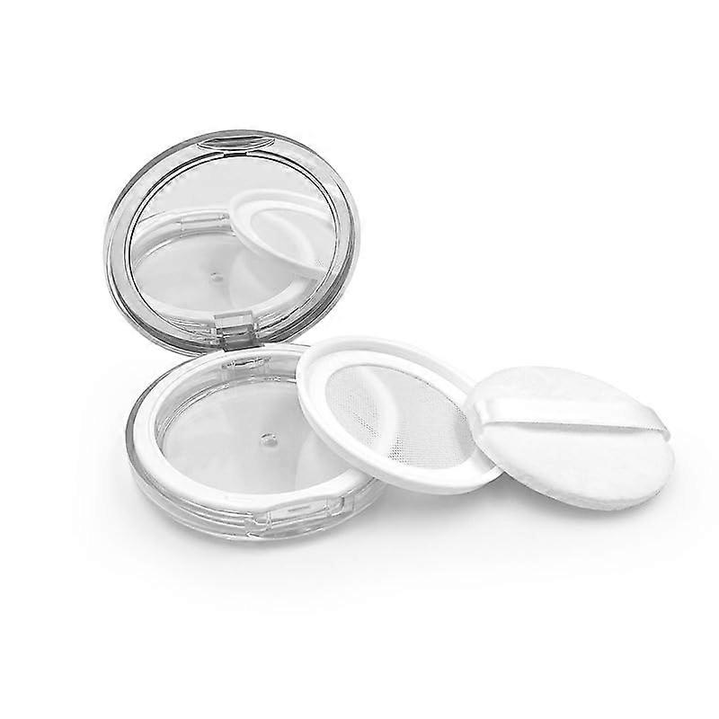 Refillable Loose Powder Container with Puff, Mini Travel Makeup Setting Powder Case 3g