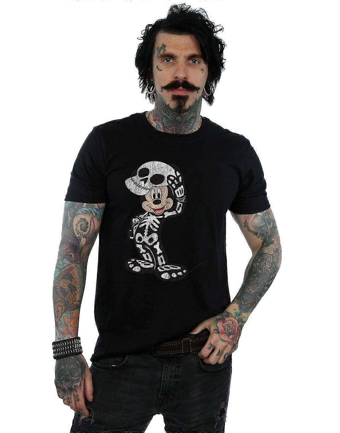 Disney Men's Mickey Mouse Skeleton T-Shirt