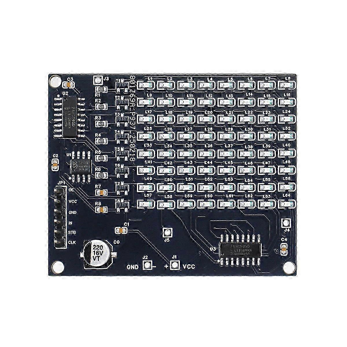 DIY Electronic Kit 64 SMD LED Patch Matrix Advertising Screen Number Display Soldering Project Pract