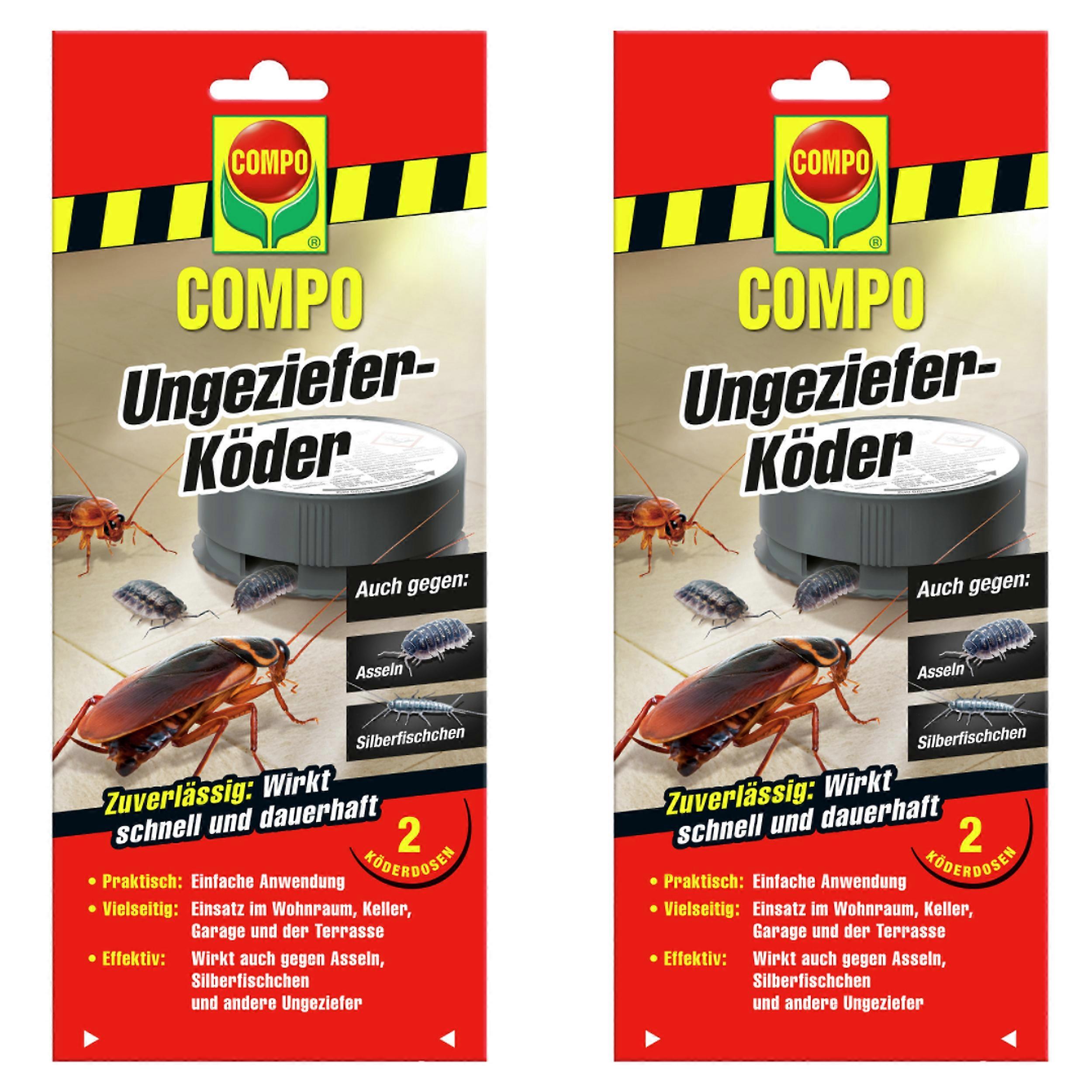 2 x COMPO vermin bait, 2 pieces