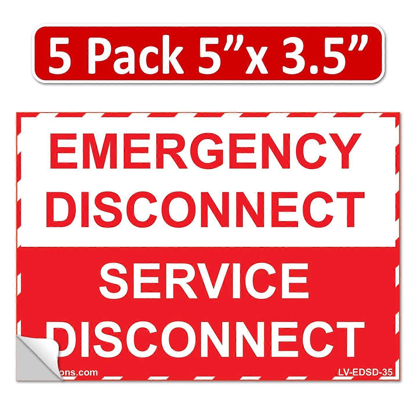 Electrical Panel Labels 5 Pack NEC Compliant Vinyl Waterproof Stickers for Quick Circuit Identification