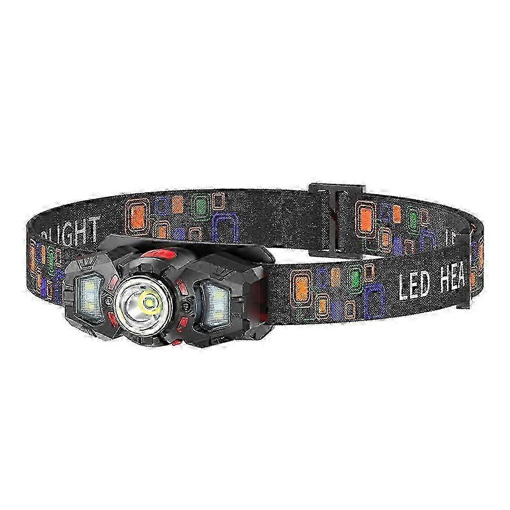 Portable Induction LED Headlamp USB Rechargeable Headlight Smart Motion Sensor