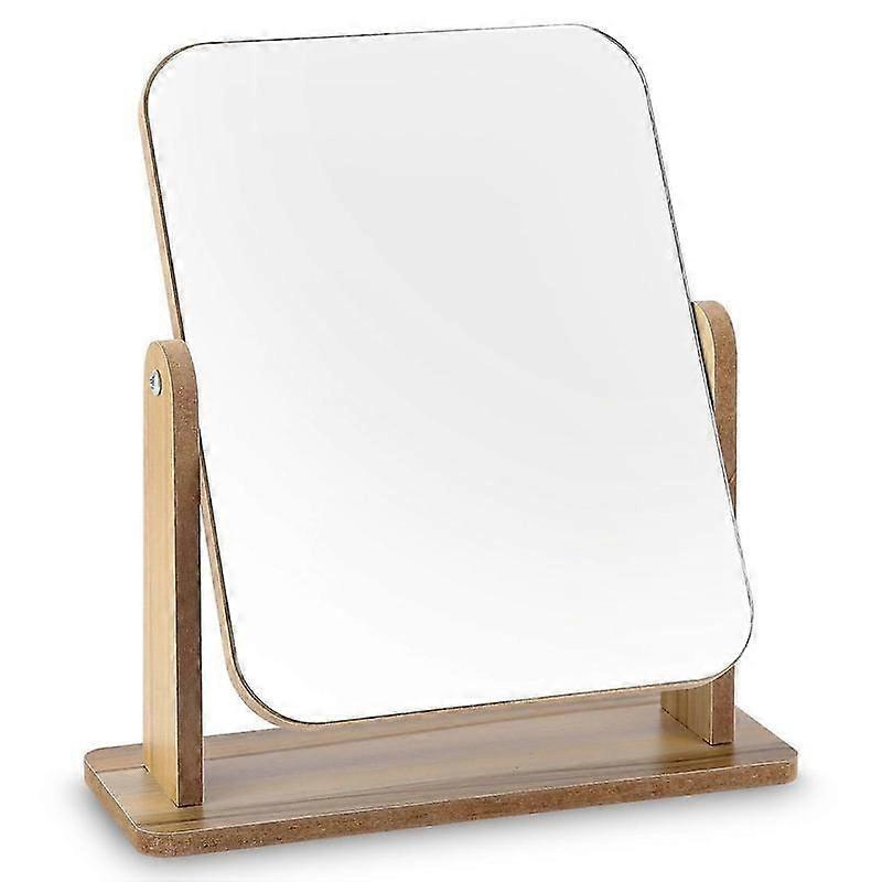 360 Degree Rotating Table Mirror Tall Removable Stand 25 X 22CM