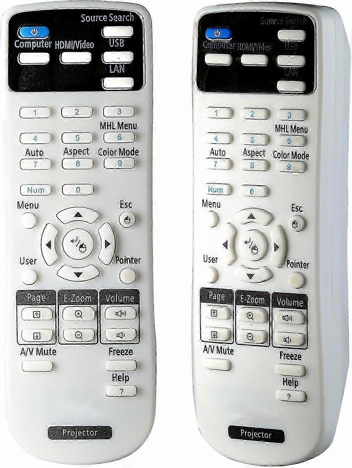 Universal Remote Control Compatible with All Epson Projectors, Includes All Functions