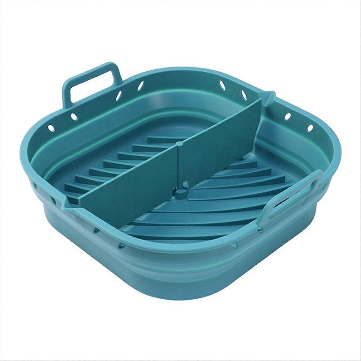 Foldable 8.5in Airfryer Tool Baking Mold blue