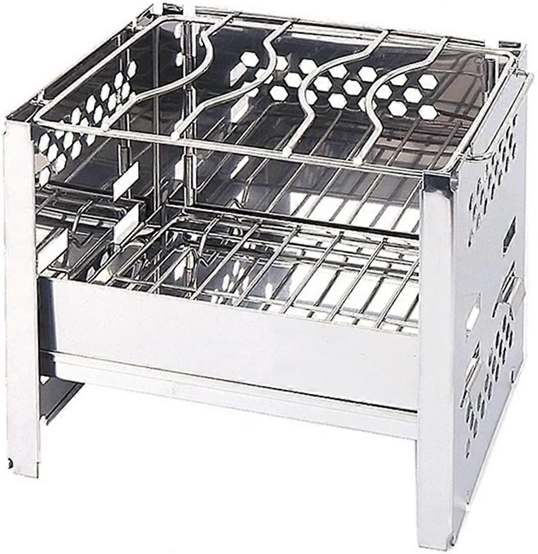 Portable Charcoal Grill with Foldable Compact Design for Camping and Outdoor Cooking