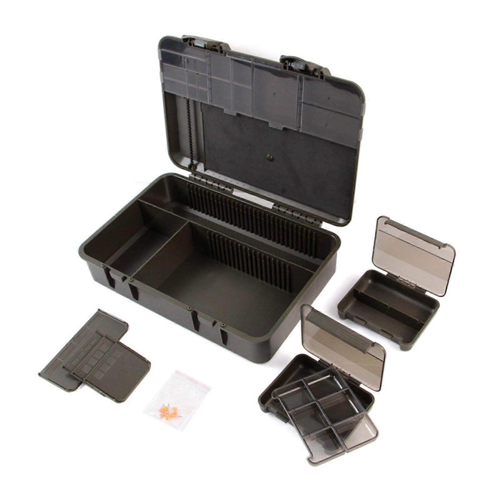 Fishing Tackle Box with Adjustable Compartments, Waterproof Gear Storage and Secure Locking Clasp