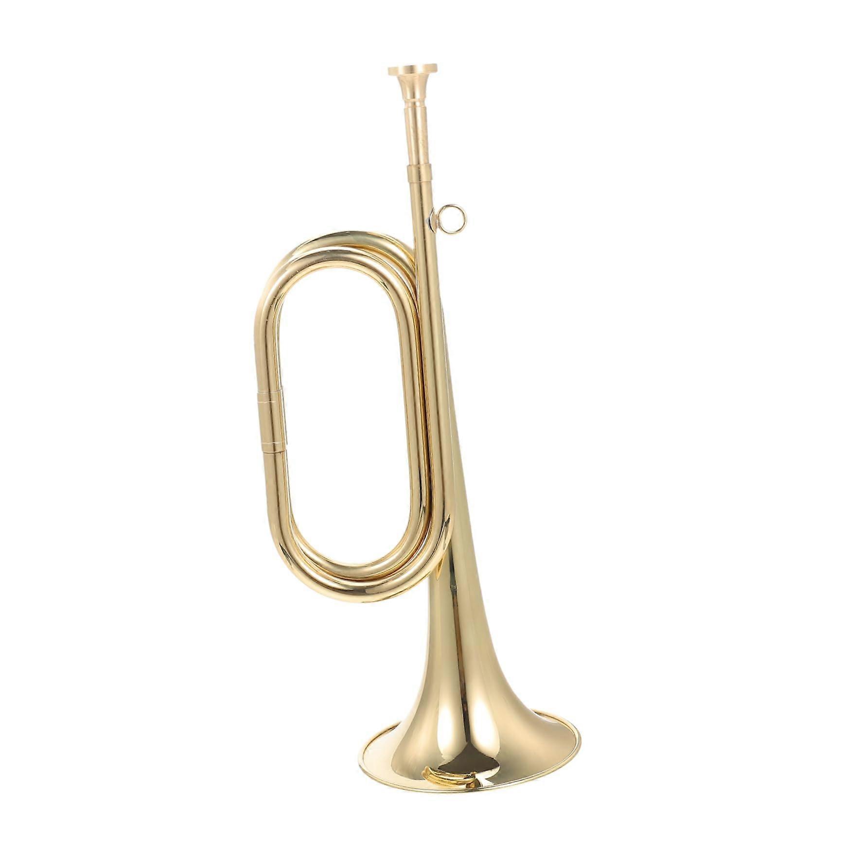 Bugle Horn with Clear Crisp Tone, Durable Copper Build, Beginner Friendly for Marching Band