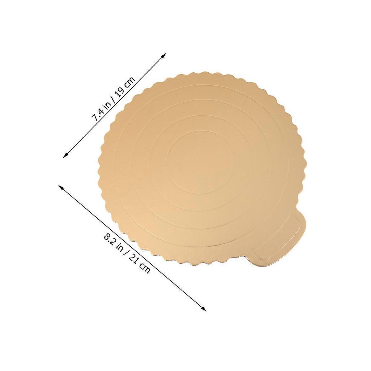 Golden Cake Board Creative Cake Circle Base for Decoration 20Pcs