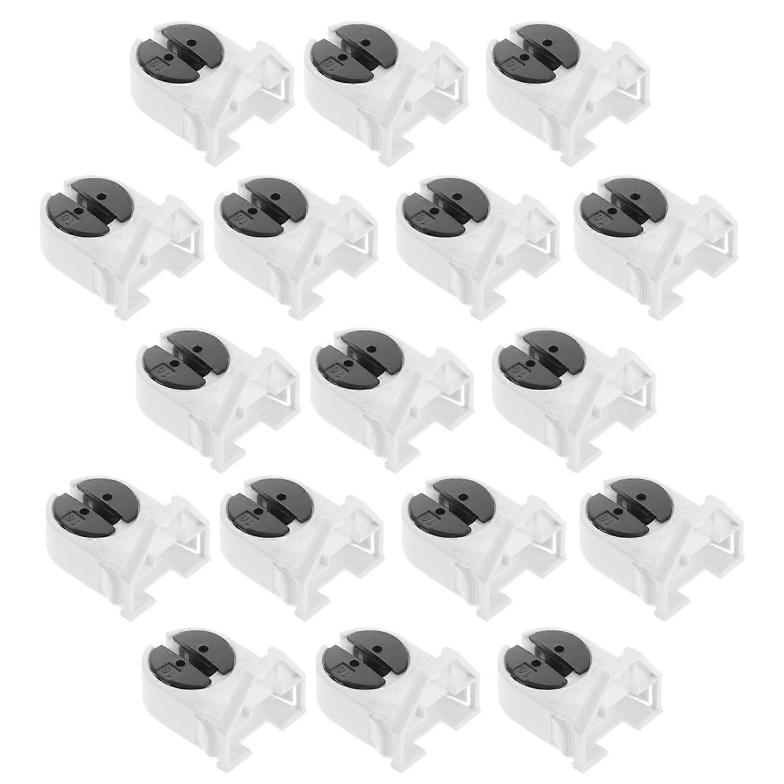 Fluorescent Tube Light Socket Holder for Lighting Use 100Pcs Durable ABS