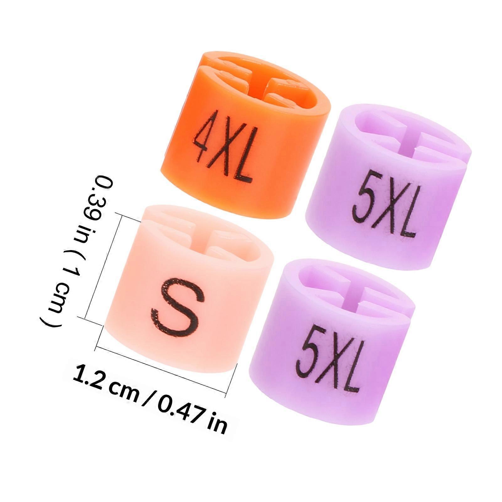 Clothes Hanger Number Markers Colors Coding for Clothes 200Pcs Plastic Assorted Set