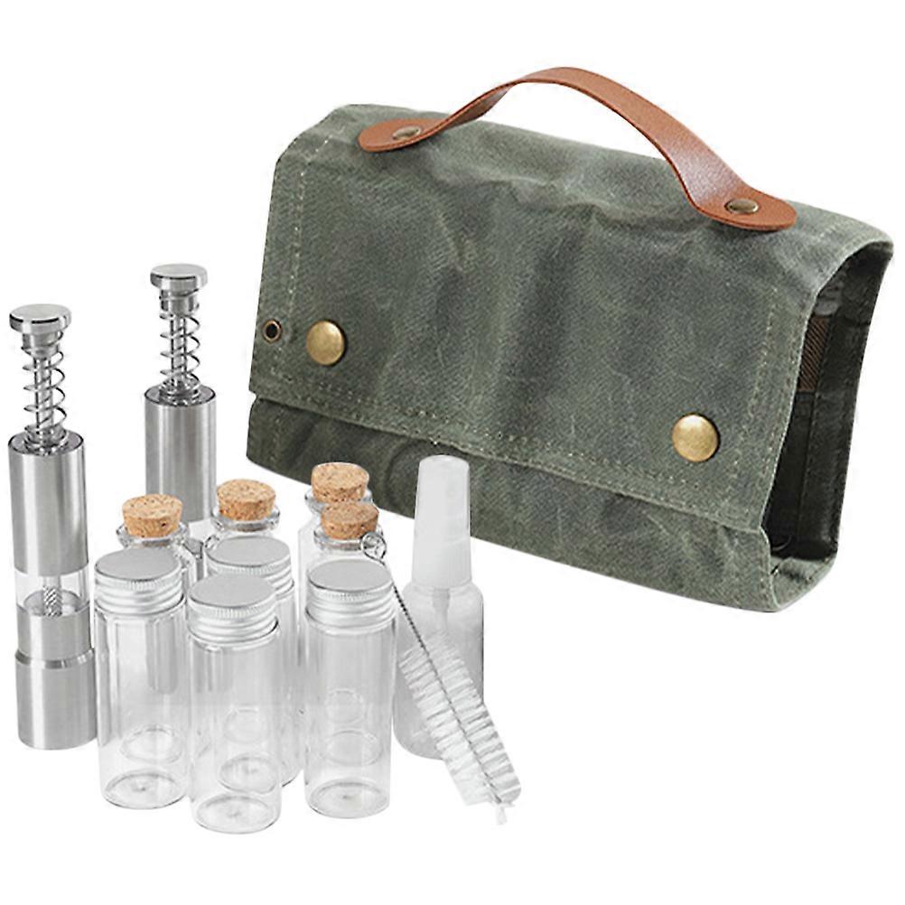 Travel Spice Holder Jar for Storage Use 1Set with Materials