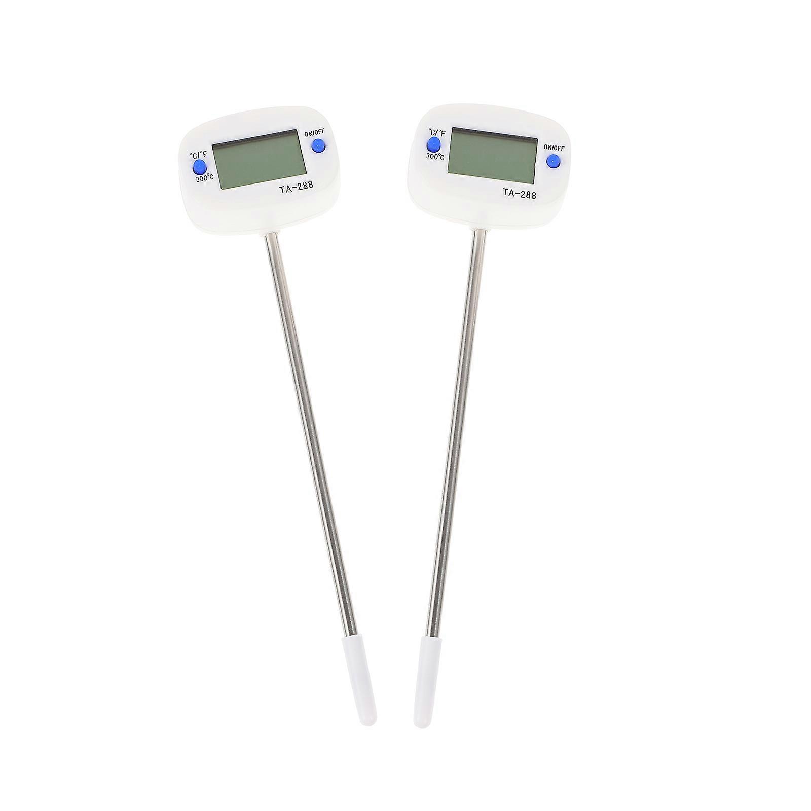 Metal Food Thermometer Probe Type Kitchen Thermometer for Thermometry 2Pcs