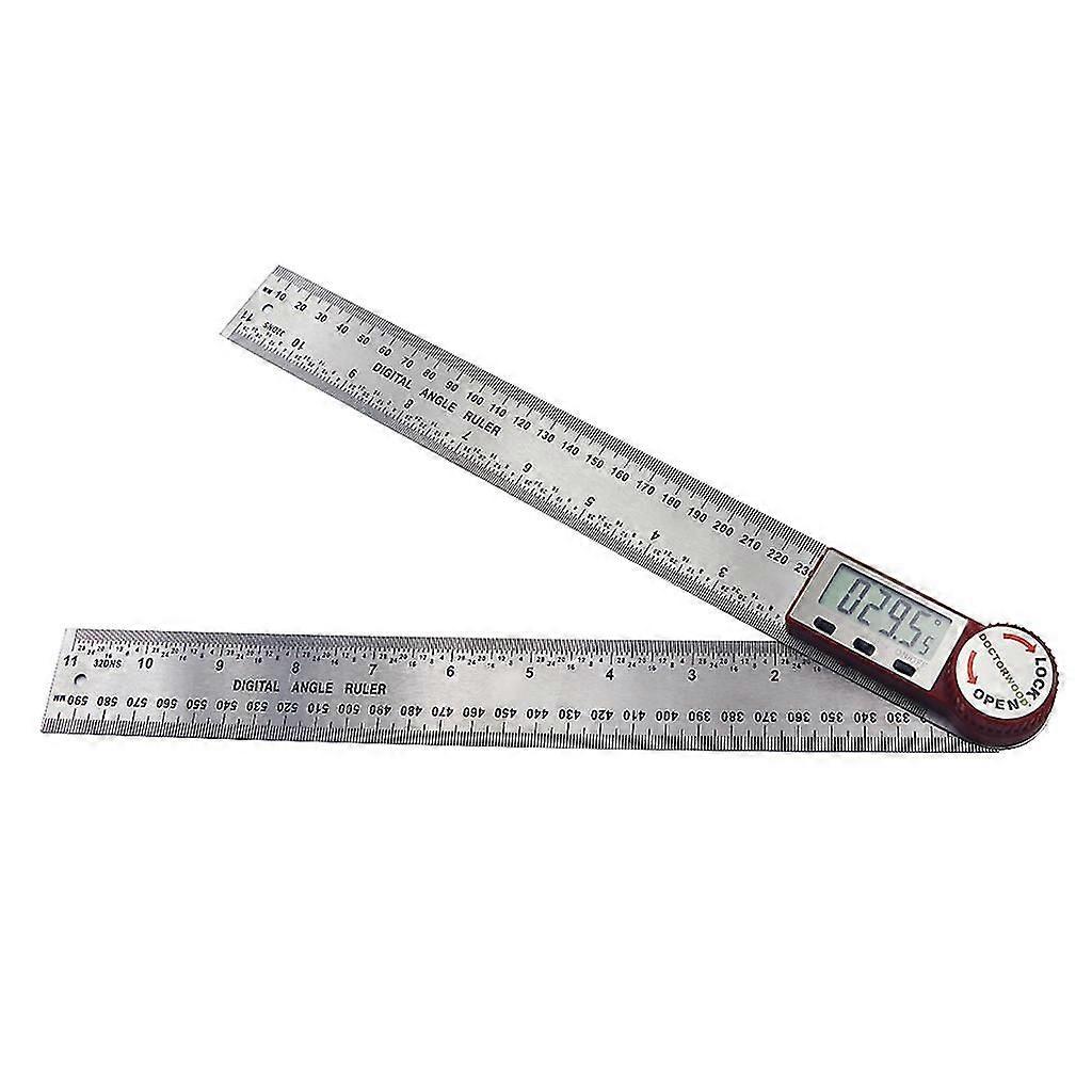 Digital Angle Protractor Measuring Range: 0-400mm Adjustable Angle:0-360