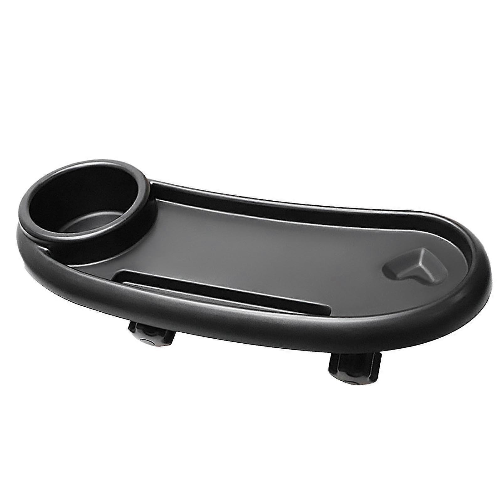 Universal Stroller Snack Tray with Cup Holder, Adjustable Secure Snack Storage for Joggers