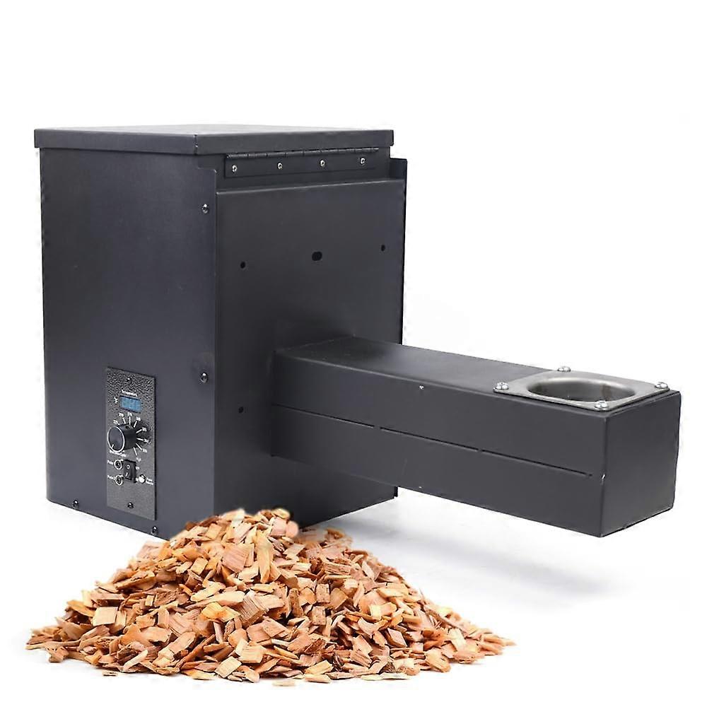 Pellet Smoker Hopper Assembly Kit with Digital Temperature Controller for Precise BBQ Cooking
