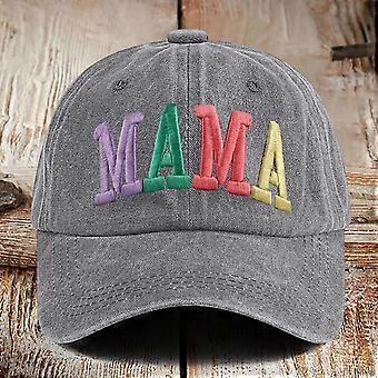 Pestypuuvillainen painettu hattu vintage-lippalakkiin ja pehmeään silinteriin, harmaa