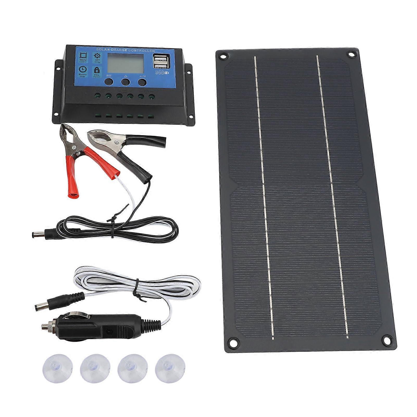 600W 18V Solar Panel Kit with 100A Controller, Fast Charging Monocrystalline for RV Camping