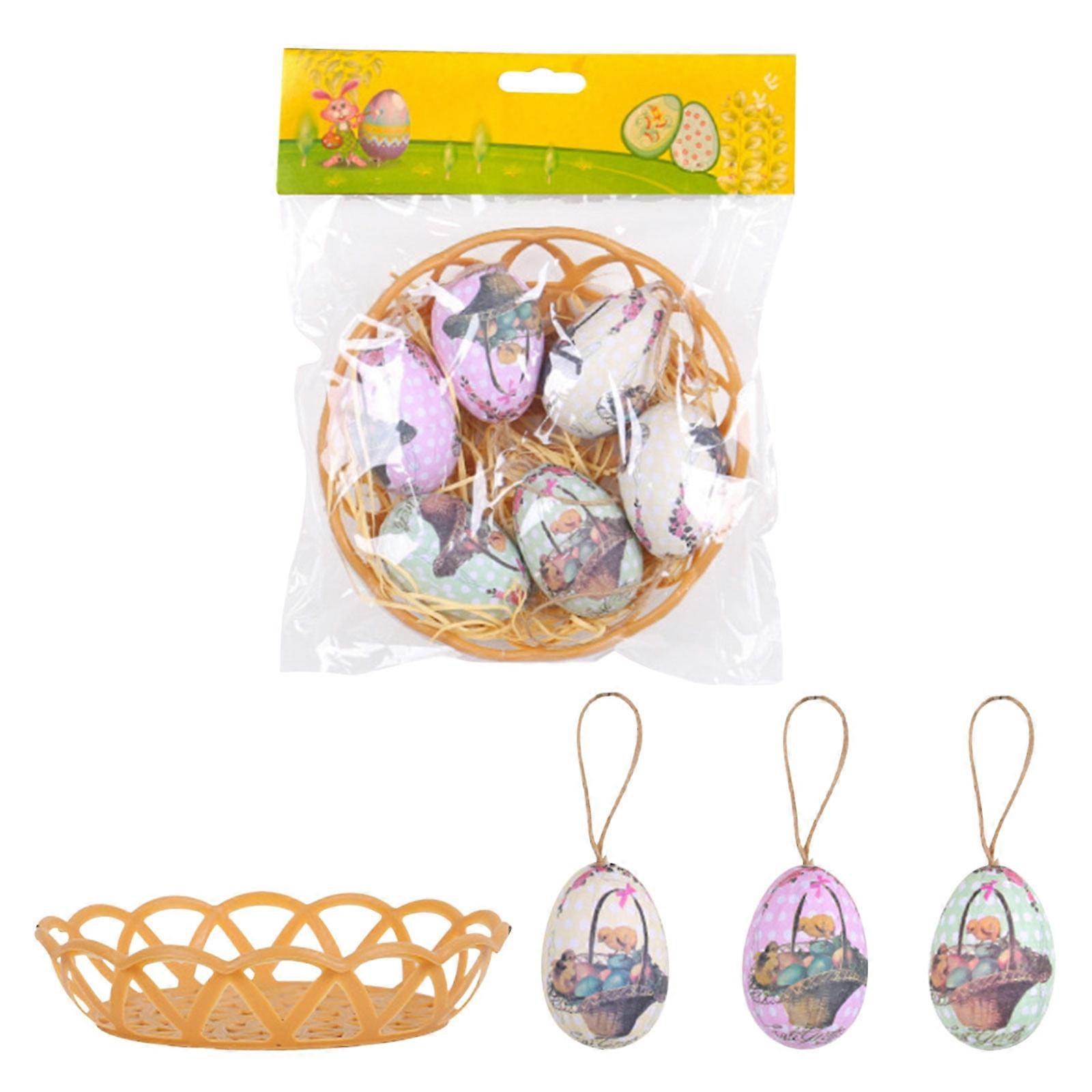 Clearance! Large Easter Basket Easter Basket with Handle Easter Decorations for Easter Egg Hunts Decorations Candy Gifts Storage