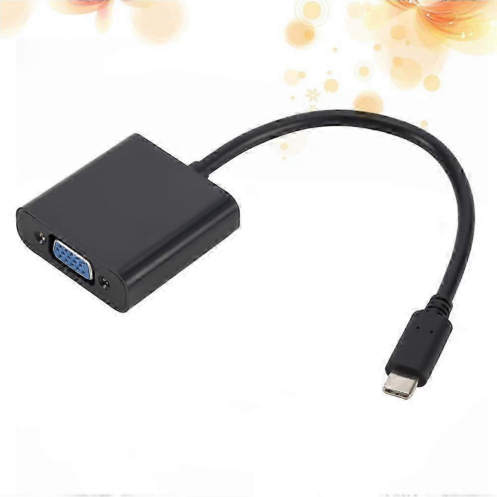 1Pack Projector USB 3.1 Type-C to VGA Adapter Cable