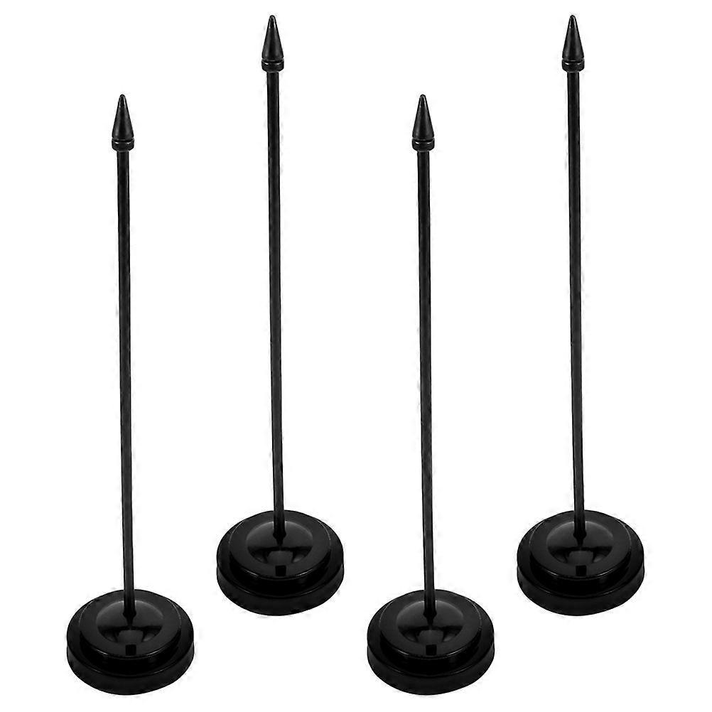 Indoor Flag Stand Flag Pole Base for Desk with 4Pcs Set