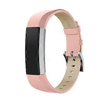 Glitter Leather Band Replacement Strap Pink Bracelet for Fitbit Alta HR Fitness Tracker