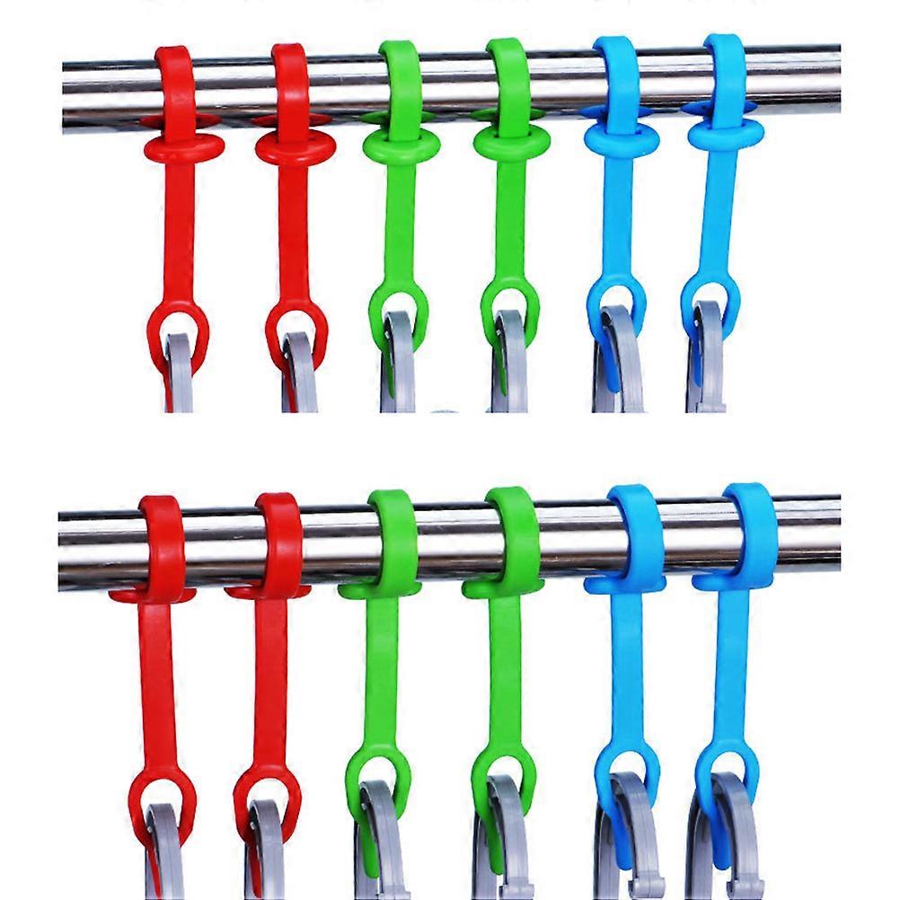 Windproof Coat Hanger Hooks for Clothes Drying Rack 30Pcs Portable Red
