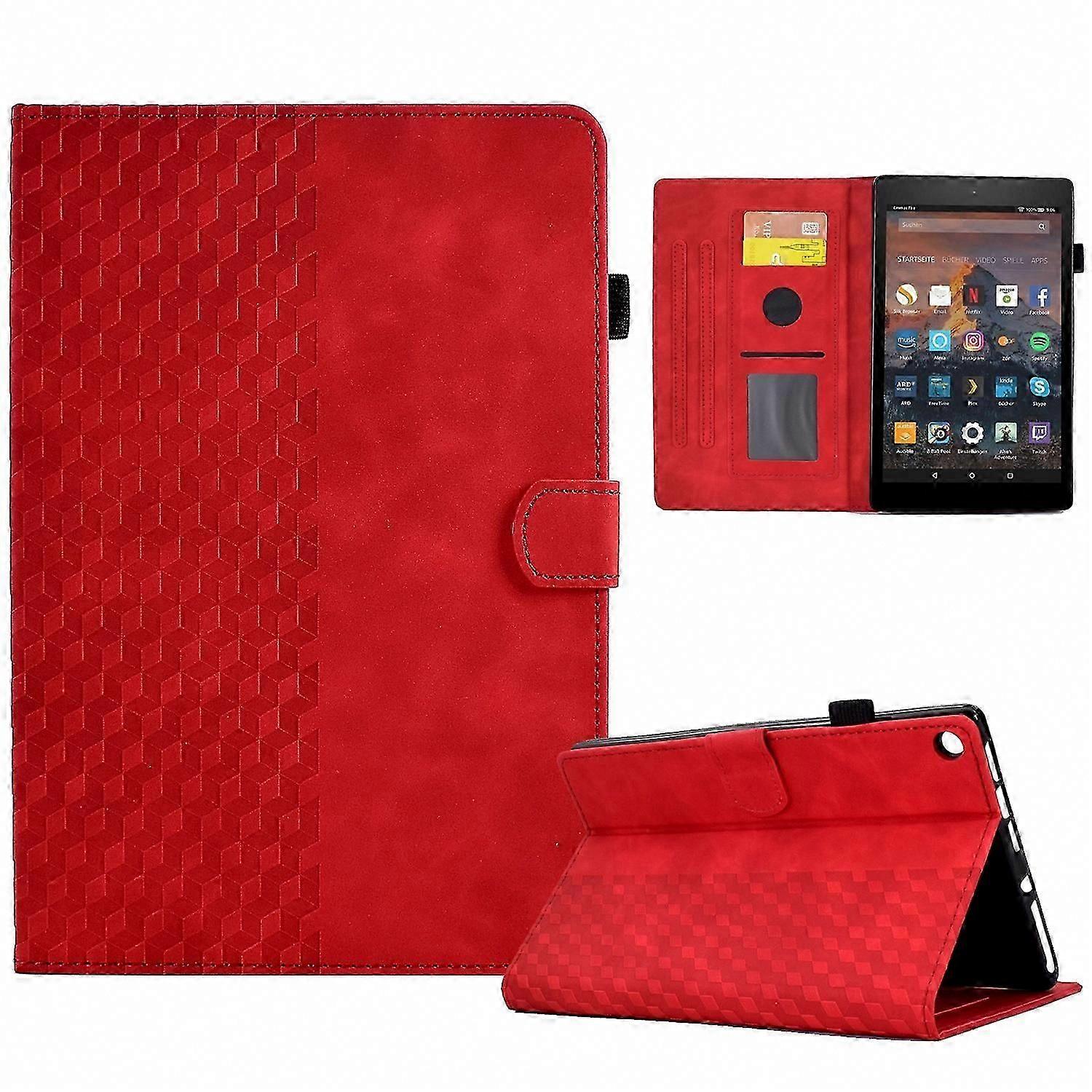Rhombus Emed Leather Case for 8" Tablets, Compatible with Multiple Models