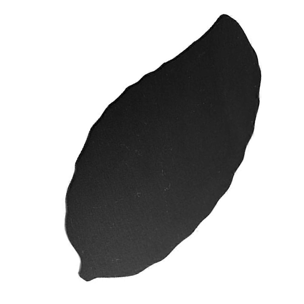 Plate Leaf Shape Sushi Plate for Serving 3Pcs Black