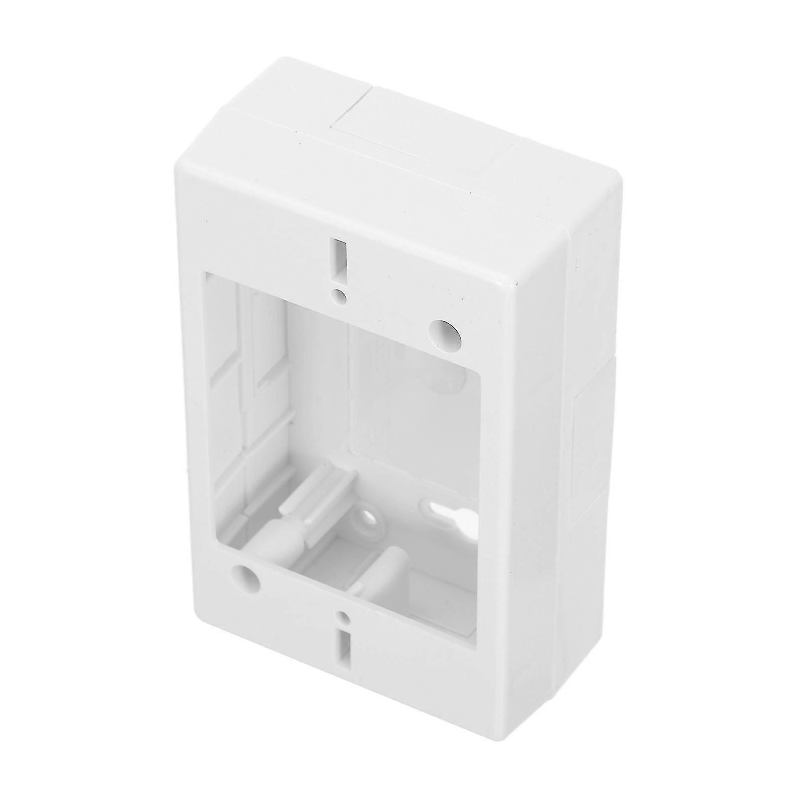 White ABS Electrical Box for Wall Switches Easy Installation Surface Mount for