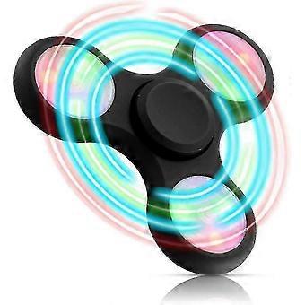 Metalen LED-fidgetspinner met lichtshow - Feestartikel met spectaculaire lichteffecten - Sensorisch speelgoed voor kinderen en volwassenen ter verlichting van angst - Gooda