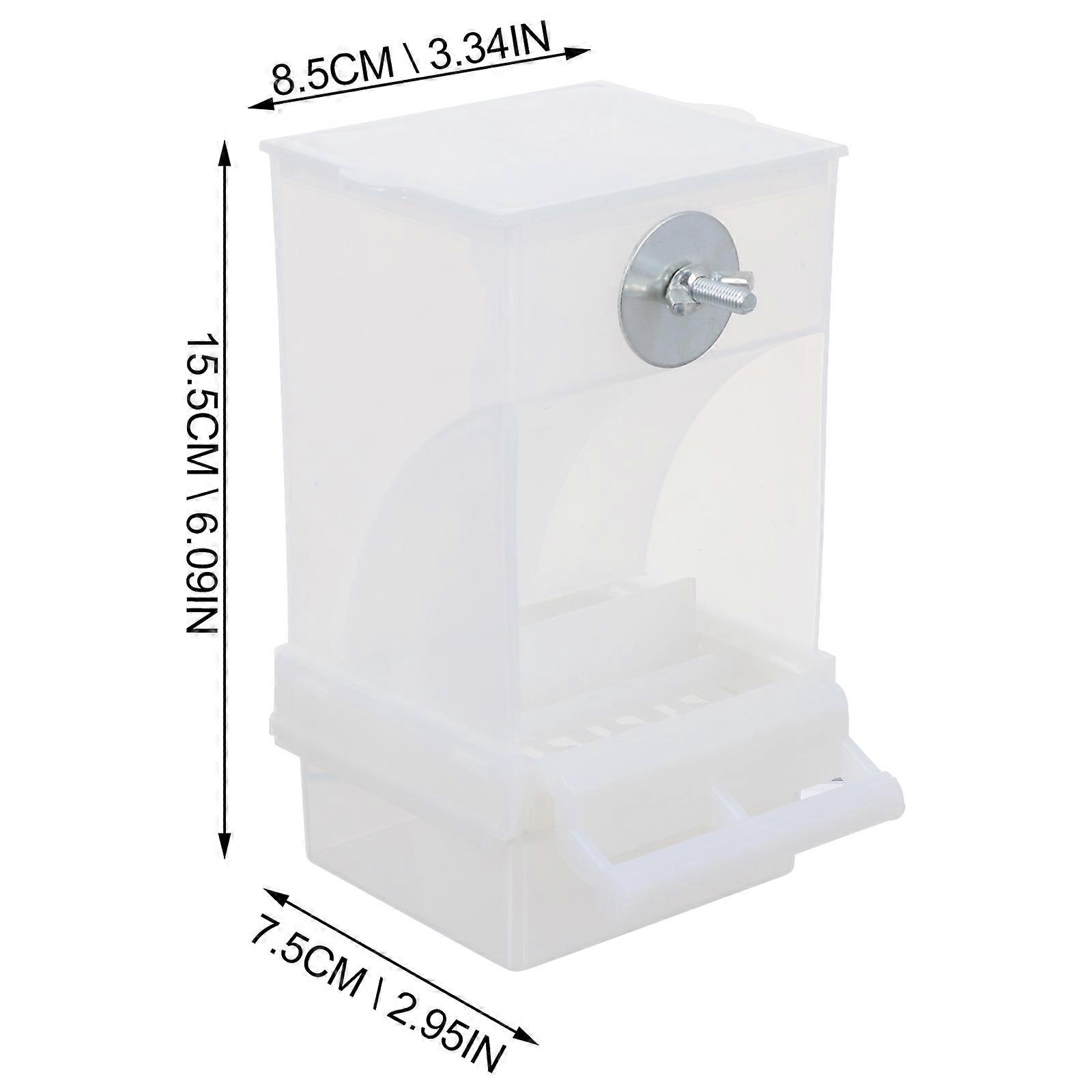 2Pcs Automatic Bird Feeder Bird Feeding Container Bird Creative Parrot Feed Box
