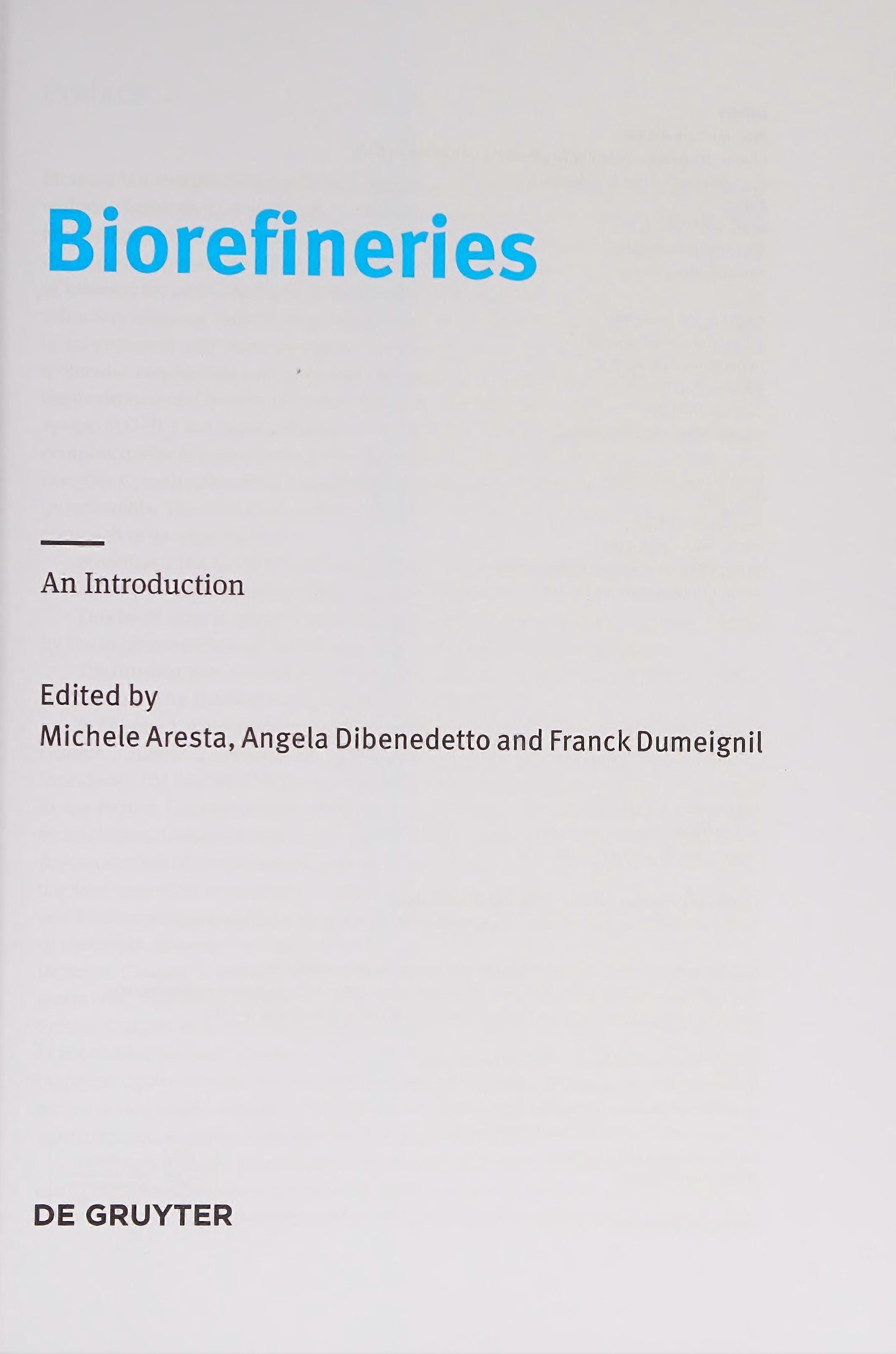 Biorefineries an introduction