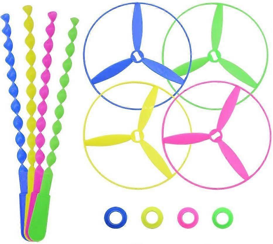 Twisty Pull String Flying Saucers/Helicopters, 40 PCS - -