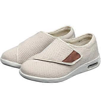 Large ajustement Doux Chaussures confortables Chaussures de marche orthopédiques pour les vieilles chaussures de conception à crochet et boucle respirantes