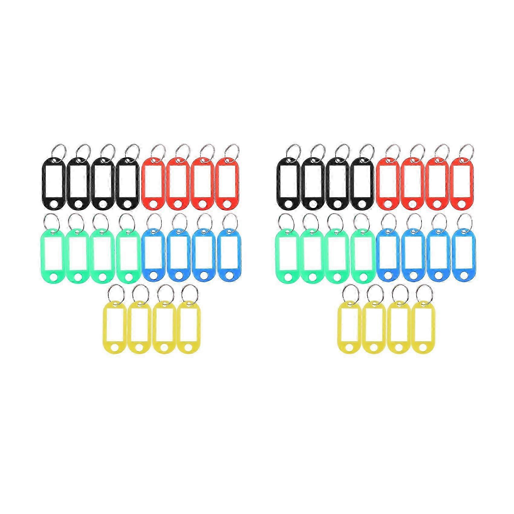 40 x Plastic Key Tag Identification Label