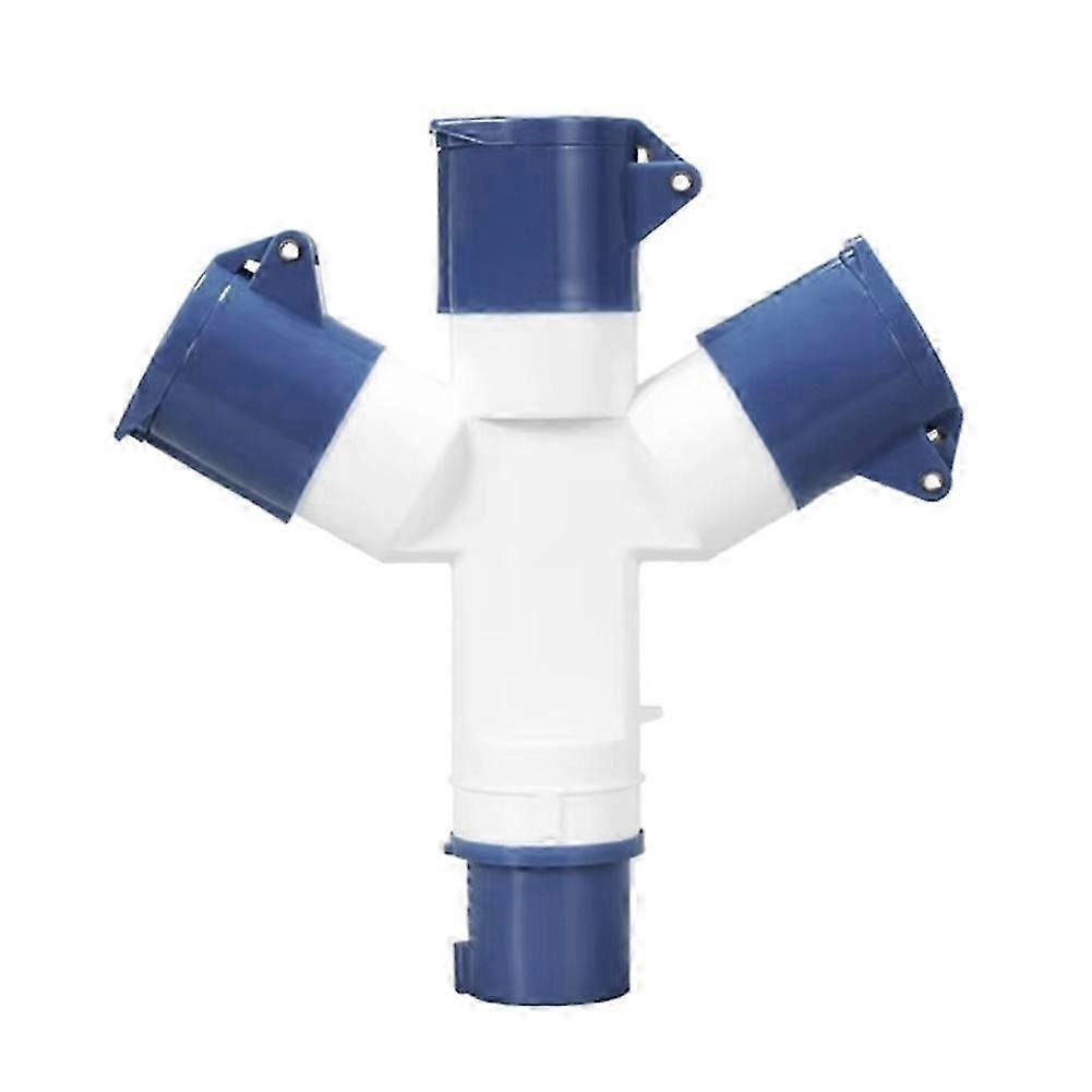 Y-Type Industrial Plug IP44 Waterproof 3Pin 16A Multi-Function Three-Way Connector Branch Socket Three-Phase Power