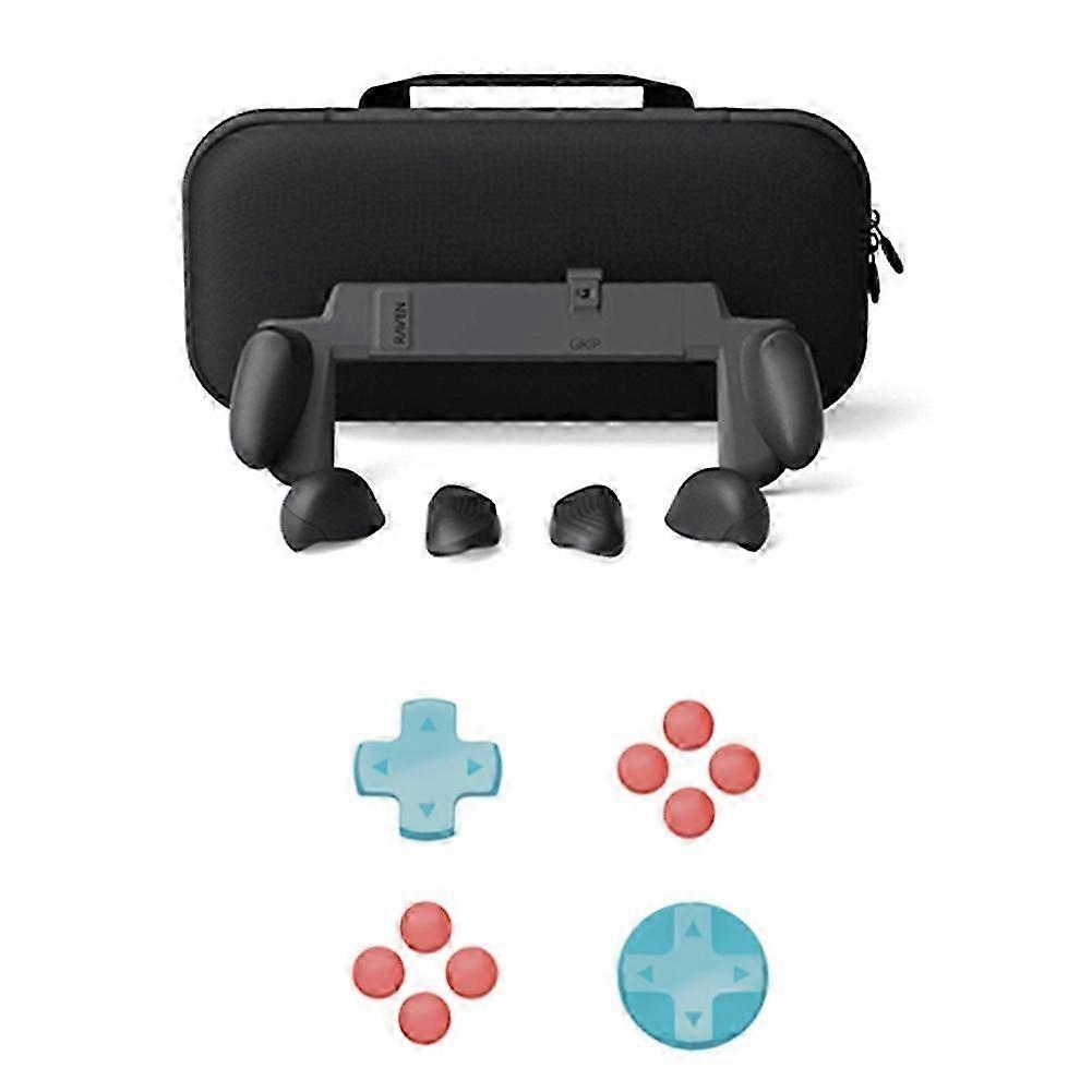 For Switch 2 NSW2 Game Console Neo Grip + D-Pad Button Cap Set with Replaceable Ergonomic Grip Protective Case