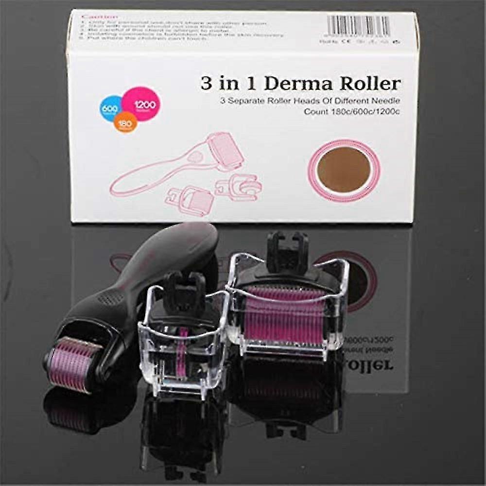 Make Up 3 In 1 Design Micro Needles Microneedle Massage Roller Tool Kit